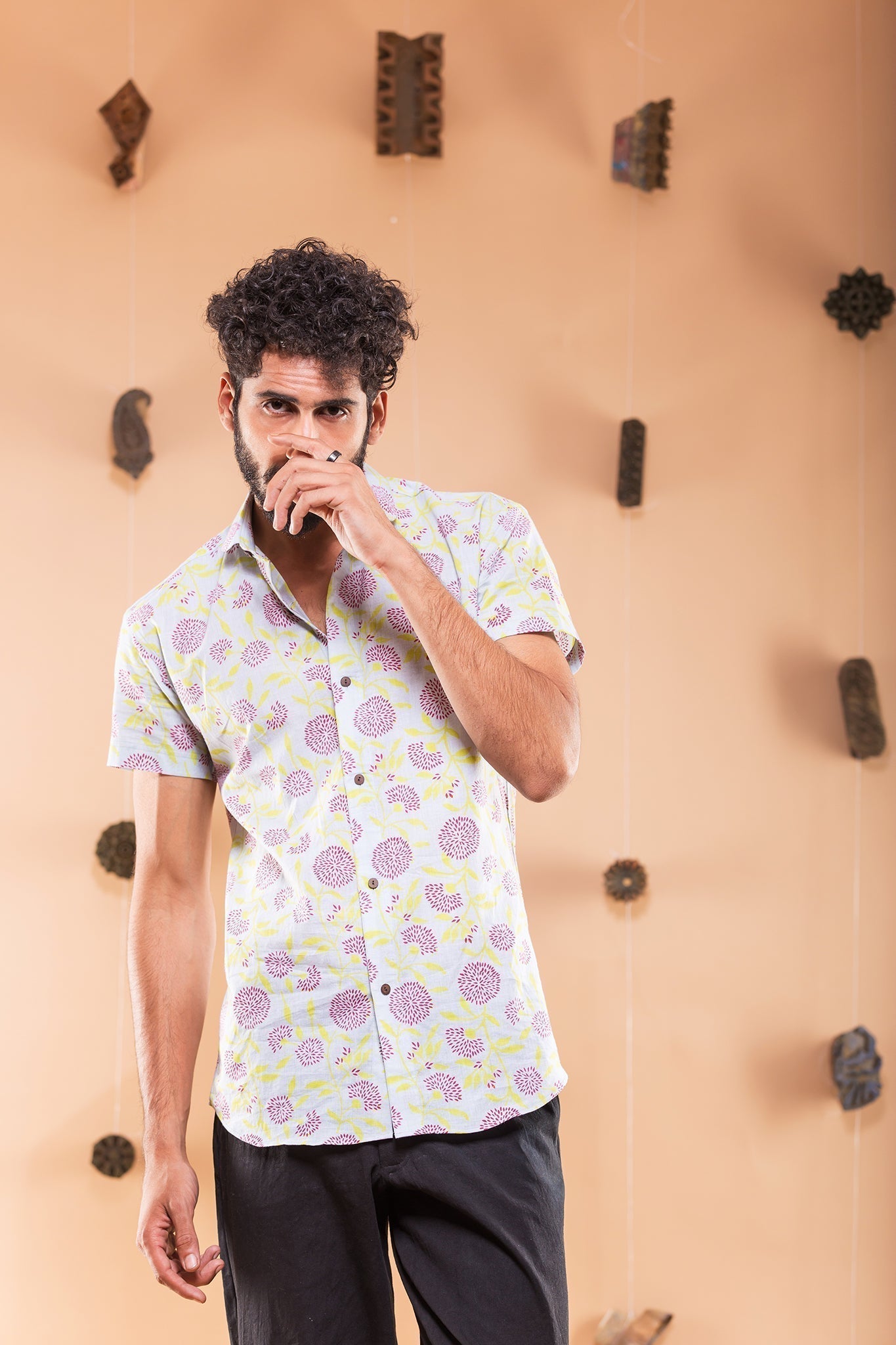 Bloom on grey Shirt (1640731607083)