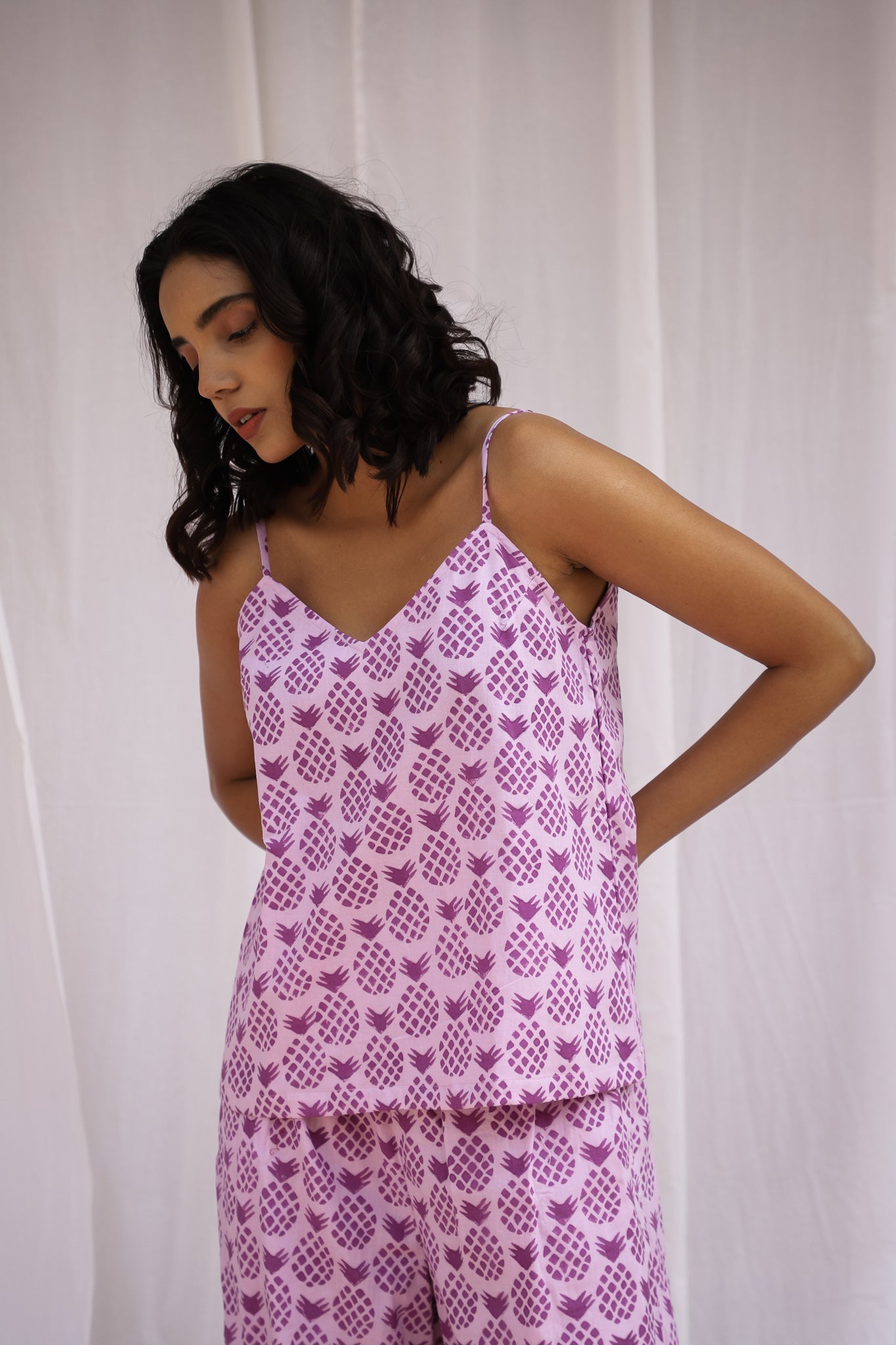 Purple Pineapple Day-jama Set