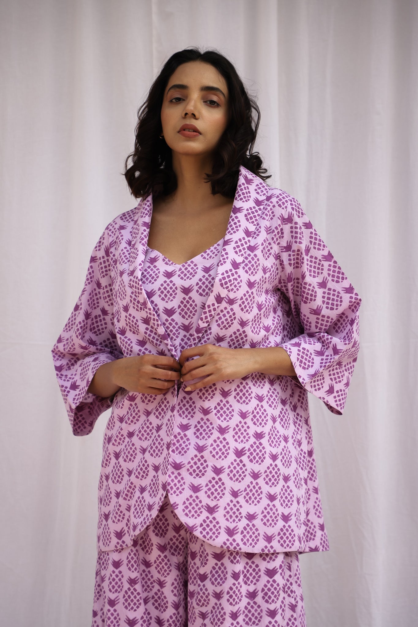 Purple Pineapple Day-jama Set