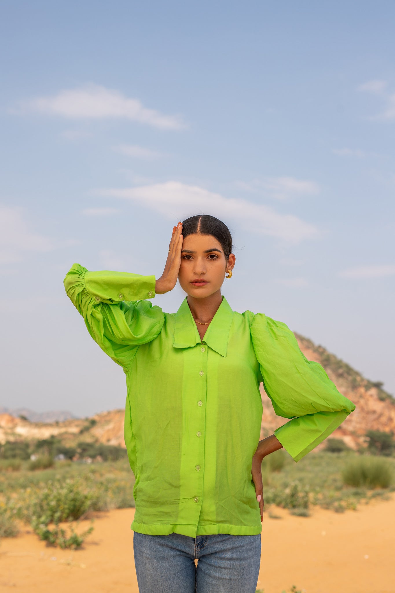 Blossom Collared Silk Shirt (7093587017897)
