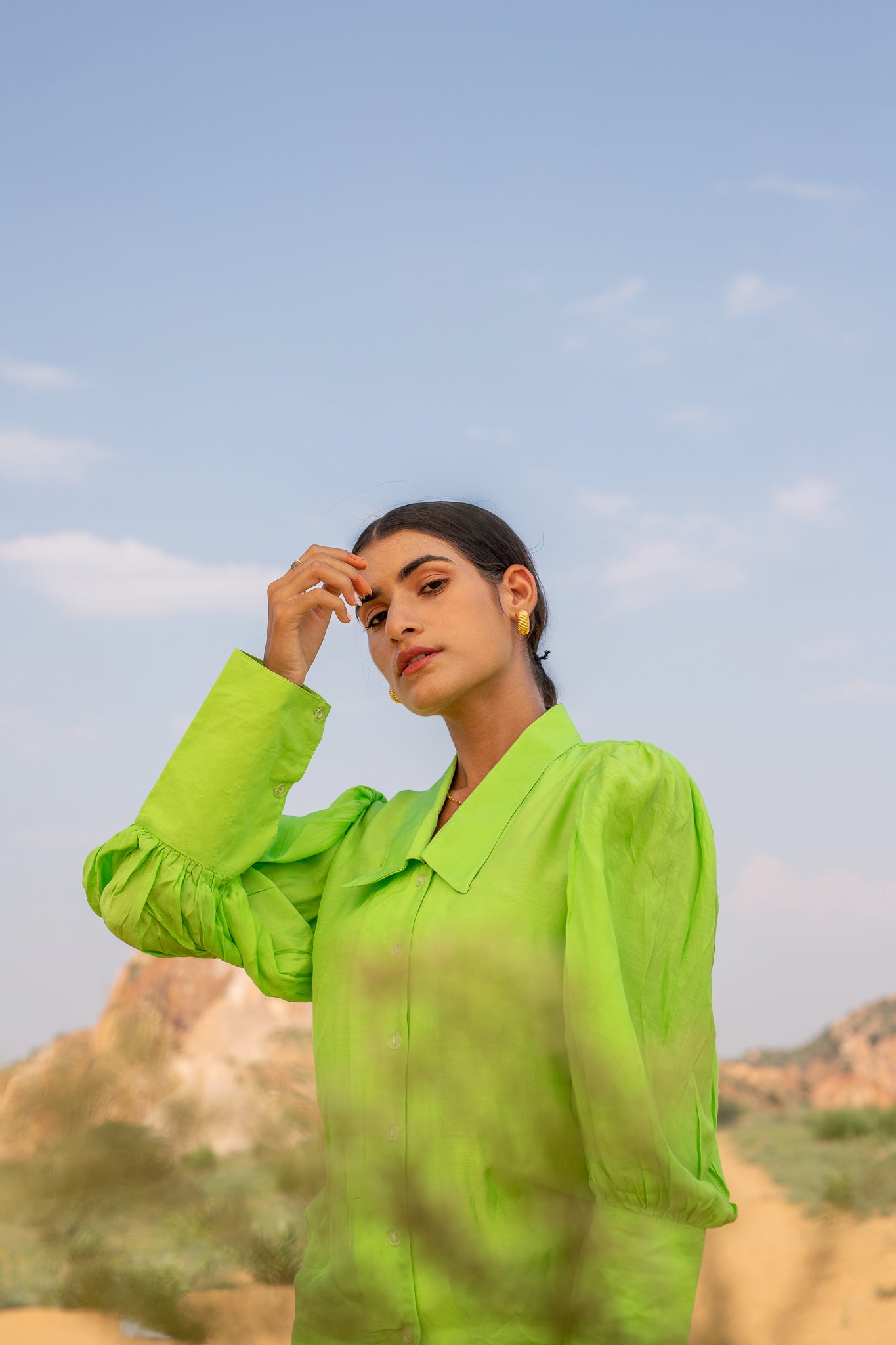 Blossom Collared Silk Shirt (7093587017897)