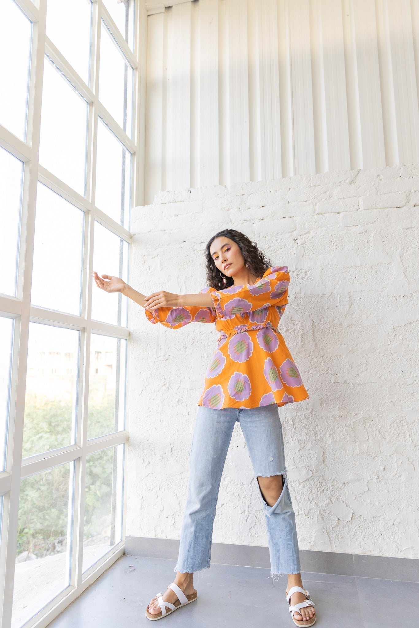 Velma peplum top