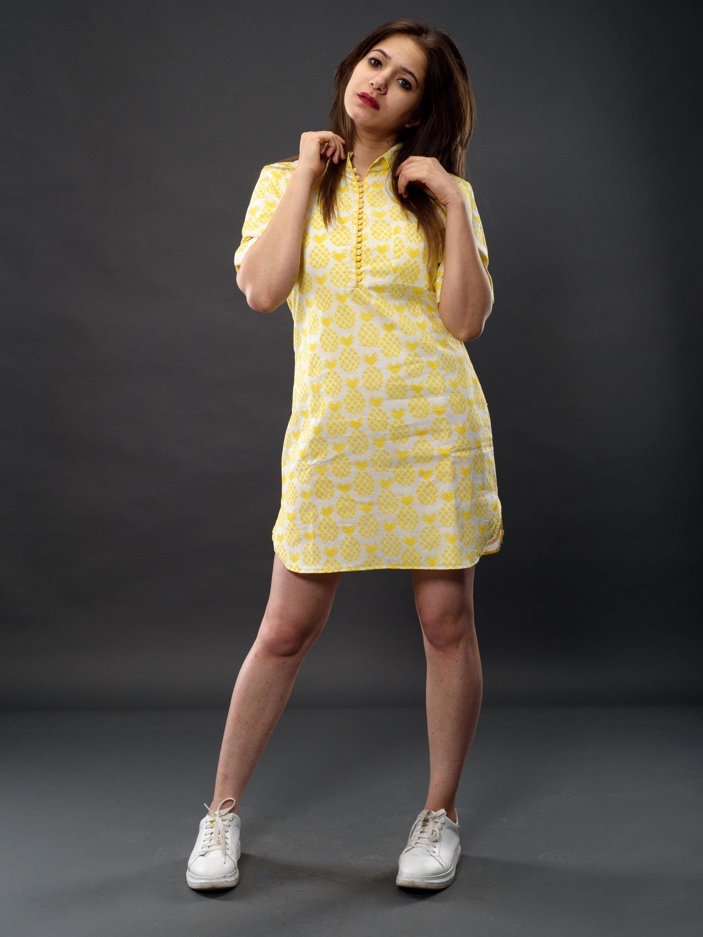 Pineapple T-shirt Dress (9657436045)