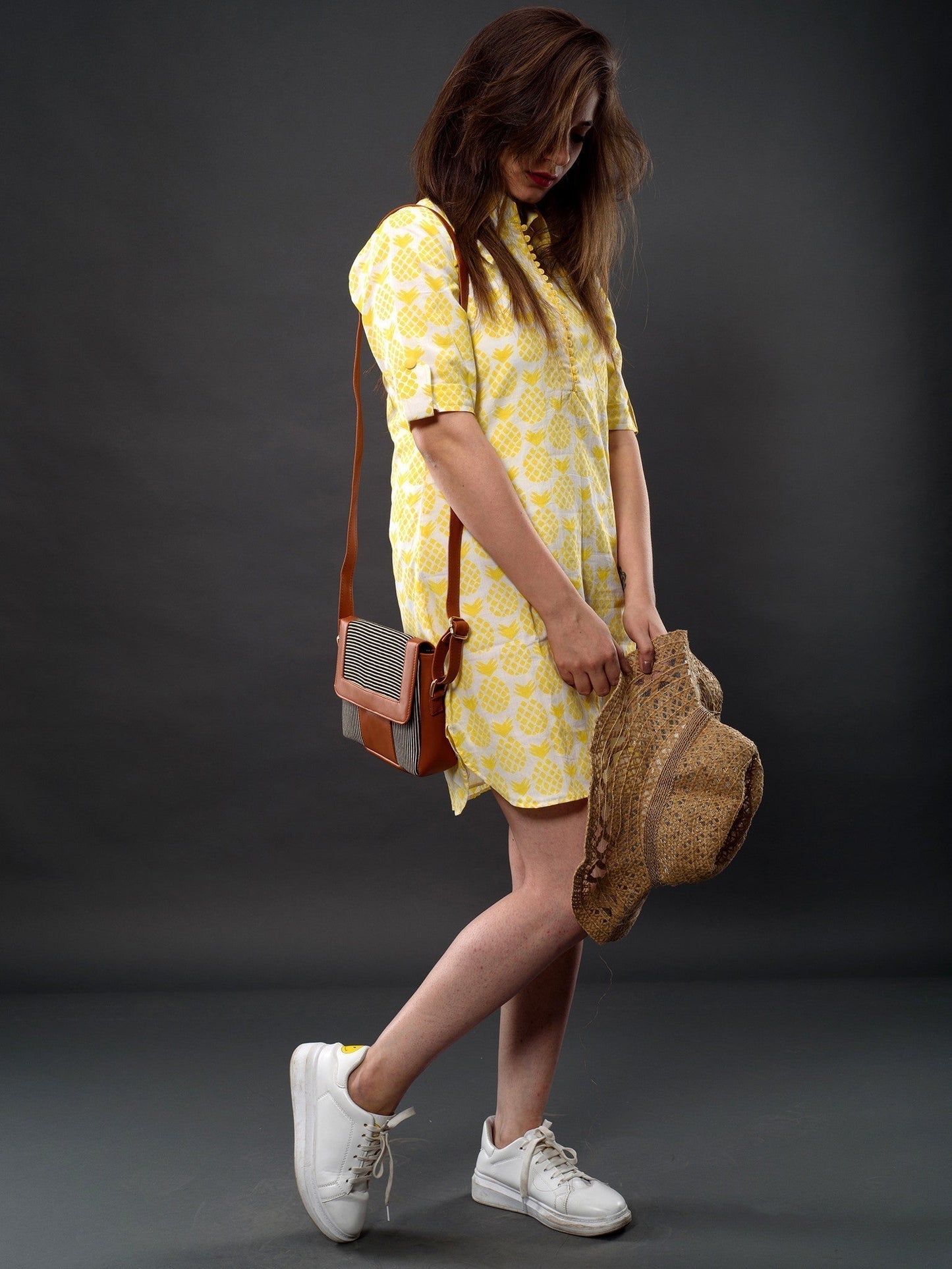 Pineapple T-shirt Dress (9657436045)