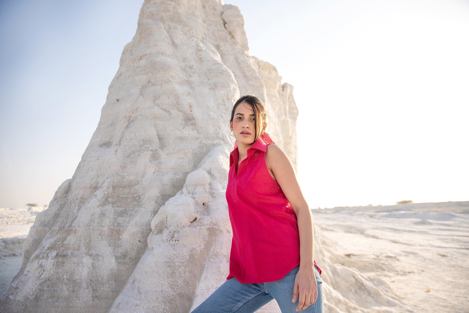 Valentina Collared Top (6440269938857)