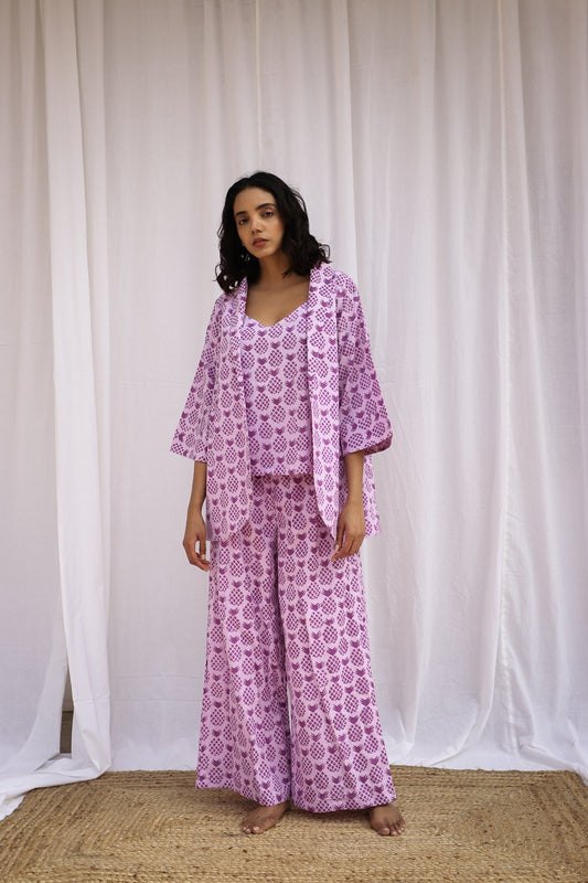 Purple Pineapple Day-jama Set